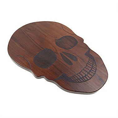 Halloween Skull Cheese Board in Walnut. View a larger version of this product image.