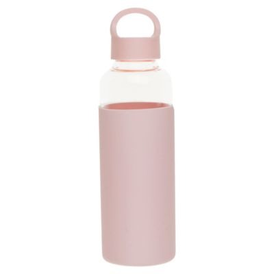 Simply Essential&trade; 16.9 oz. Glass Water Bottle in Pink