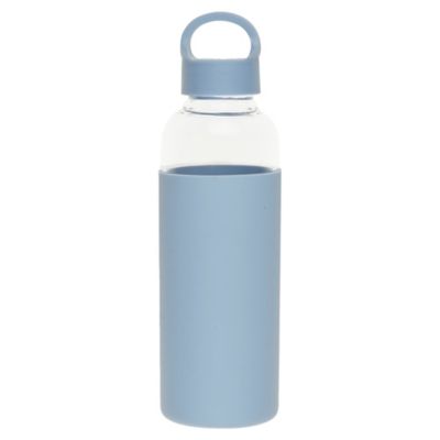 Simply Essential&trade; 16.9 oz. Glass Water Bottle in Blue