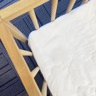 Alternate image 1 for mighty goods&trade; Fitted Mini Crib Mattress Pad Cover in White