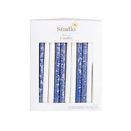Studio 3B™ Premium Hanukkah Candles in Blue/White (Set of 45)