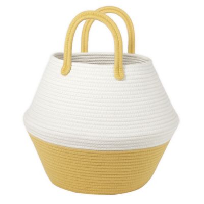 Squared Away&trade; 3-in-1 Handled Rope Storage Basket in Misted Yellow