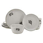 Alternate image 0 for Bee & Willow&trade; Autumn Leaf 12-Piece Dinnerware Set in White/Grey