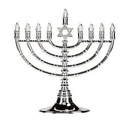 H for Happy™ Classic Hanukkah Electric Menorah in Silver