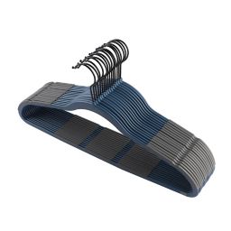 Squared Away™ No Slip Slim Hangers with Black Hooks in Blue (Set of 16)