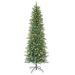 H for Happy™ 7-Foot Pre-Lit Slim Faux Douglas Fir Christmas Tree with Clear Lights