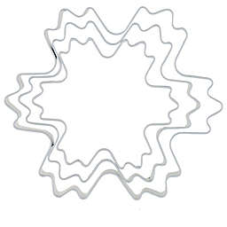 H for Happy™ 3-Piece Holiday Snowflake Cookie Cutters Set in Bright White