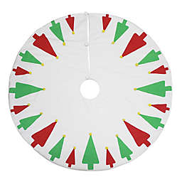 H for Happy™ Classic Trees Holiday Tree Skirt in White