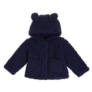 mighty goods&trade; Size 9M Teddy Sherpa Jacket in Navy Peacoat. View a larger version of this product image.