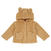 mighty goods&trade; Newborn Teddy Sherpa Jacket in Croissant