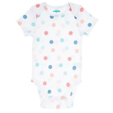 mighty goods&trade; Size 18M 5-Pack Short Sleeve Bodysuits in Dots/Stripes. View a larger version of this product image.