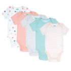 Alternate image 0 for mighty goods&trade; Size 18M 5-Pack Short Sleeve Bodysuits in Dots/Stripes