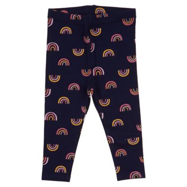 mighty goods&trade; Size 12M 2-Pack Leggings in Navy Rainbows/Strawberry Ice. View a larger version of this product image.