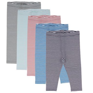 mighty goods&trade; Size 9M 5-Pack Leggings in Multi Stripes. View a larger version of this product image.