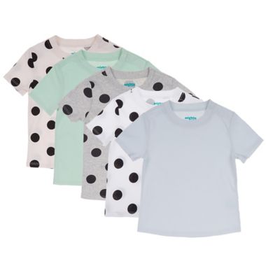 mighty goods&trade; Size 2T 5-Pack Short Sleeve Tees in Multi Dot. View a larger version of this product image.