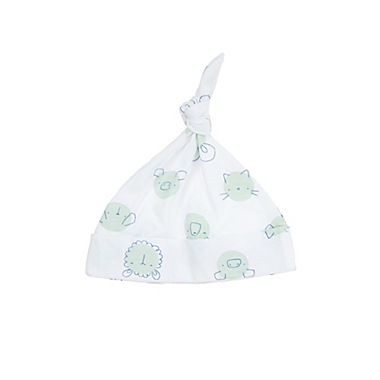 mighty goods&trade; Newborn 2-Piece Sleepgown and Hat Set in Green Animal Heads. View a larger version of this product image.