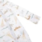 Alternate image 2 for mighty goods&trade; Newborn Snap Front Footie in White Safari