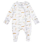 Alternate image 0 for mighty goods&trade; Newborn Snap Front Footie in White Safari