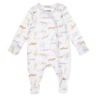 Alternate image 0 for mighty goods&trade; Newborn Snap Front Footie in White Safari