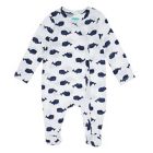 Alternate image 1 for mighty goods&trade; Size 3M 3-Pack Snap Front Footies in Navy Whale Combo