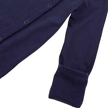 mighty goods&trade; Size 3M 3-Pack Snap Front Footies in Navy Whale Combo. View a larger version of this product image.