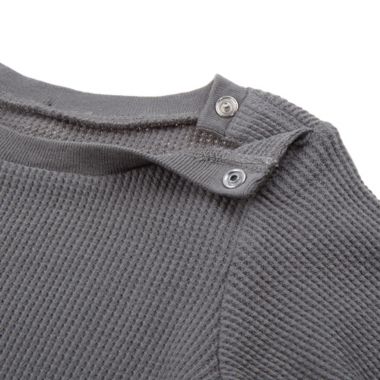 mighty goods&trade; Size 24M Long Sleeve Thermal Bodysuit in Grey Castor. View a larger version of this product image.