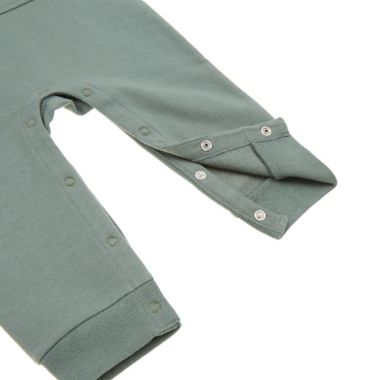 mighty goods&trade; Newborn Fleece Coverall in Olive Wreath. View a larger version of this product image.