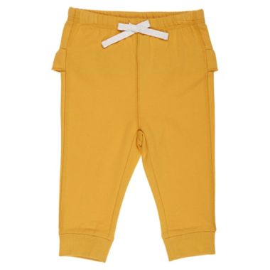 mighty goods&trade; Size 12M 2-Pack Joggers in Navy Peacoat/Yellow. View a larger version of this product image.
