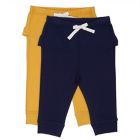 Alternate image 0 for mighty goods&trade; Size 12M 2-Pack Joggers in Navy Peacoat/Yellow