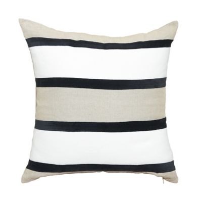 Everhome&trade; Montauk Stripe Square Throw Pillow