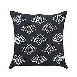 Everhome™ Fanned French Knots Square Throw Pillow in Tuxedo