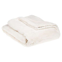 Nestwell™ Solid Faux Fur Throw Blanket in White