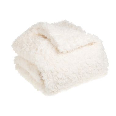 Nestwell&trade; Faux Sheep Throw Blanket in White. View a larger version of this product image.