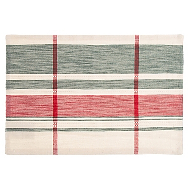 Bee & Willow&trade; Holiday Plaid Placemats in Green/Red (Set of 4). View a larger version of this product image.