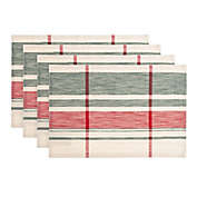 Bee &amp; Willow&trade; Holiday Plaid Placemats in Green/Red (Set of 4)