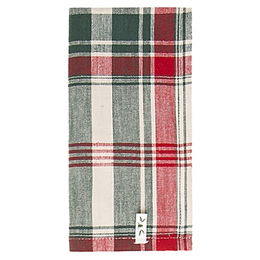 Bee & Willow&trade; Holiday Plaid Napkins in Green/Red (Set of 4). View a larger version of this product image.