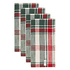 Alternate image 0 for Bee & Willow&trade; Holiday Plaid Napkins in Green/Red (Set of 4)