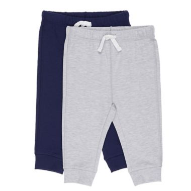 mighty goods&trade; Size 3M 2-Pack Joggers in Navy Peacoat/Light Grey Heather. View a larger version of this product image.