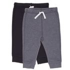 Alternate image 0 for mighty goods&trade; Size 24M 2-Pack Joggers in Black Jet/Charcoal Heather