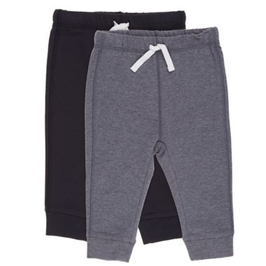 mighty goods&trade; Size 24M 2-Pack Joggers in Black Jet/Charcoal Heather. View a larger version of this product image.