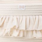Alternate image 2 for ever &amp; ever&trade; Medium Ruffle Rope Storage Bin in Coconut Milk