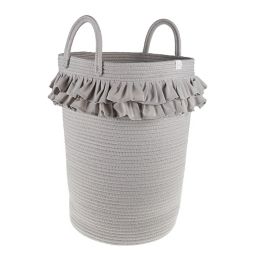 ever & ever™ Ruffle Rope Laundry Hamper in Coconut Milk