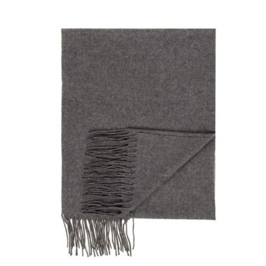 The Threadery&trade; Herringbone Cashmere Blend Throw Blanket in Grey. View a larger version of this product image.