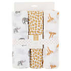Alternate image 1 for ever & ever&trade; 3-Pack Safari Muslin Swaddle Blankets in White