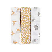 ever &amp; ever&trade; 3-Pack Safari Muslin Swaddle Blankets in White