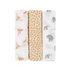 Alternate image 0 for ever & ever&trade; 3-Pack Safari Muslin Swaddle Blankets in White