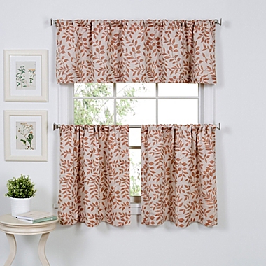 Serene 24-Inch Window Curtain Tier Pair in Spice. View a larger version of this product image.