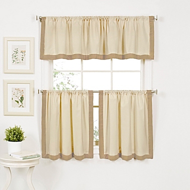 Wilton 36-Inch Window Curtain Tier Pair in Linen. View a larger version of this product image.