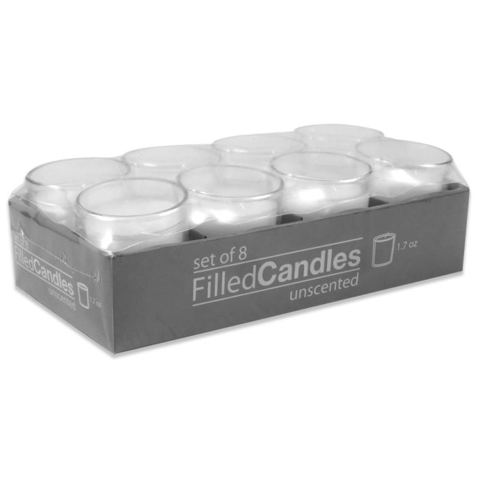1.7 oz. Filled Votive Candles (Set of 8) Bed Bath & Beyond