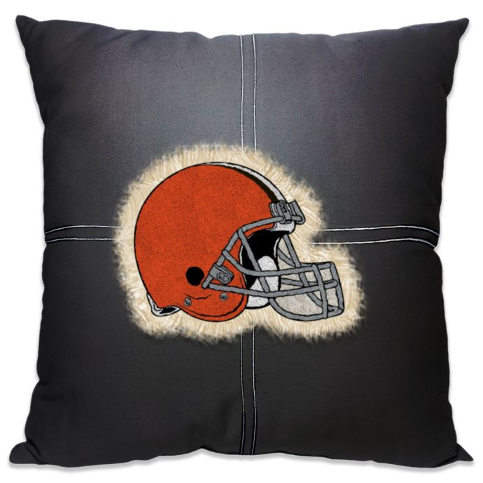 Nfl Cleveland Browns 18 Inch Letterman Throw Pillow Bed Bath